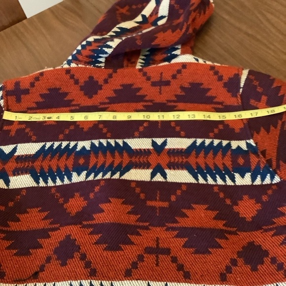 Vintage-Inspired Hooded Knit Jacket – Southwest Aztec Pattern (Medium) - Picture 10 of 10